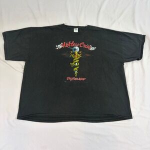 Motley Crue Dr Feelgood Black Graphic T-Shirt 4XL 2008 Band Concert Tour Merch